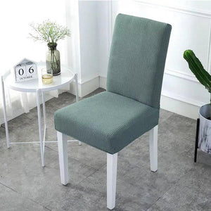 Waterproof Rhombus Grain Chair Cover-Light Green