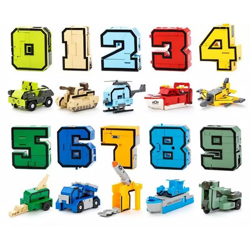 Number Learning Deformation Robot