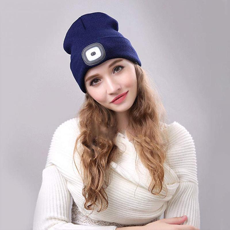 LED Knitted Winter Beanie Hat (12 Hours)