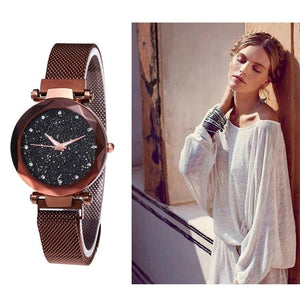 Waterproof Starry Sky Girl Wristwatch