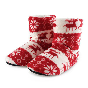 Christmas Fleece Indoor Boots