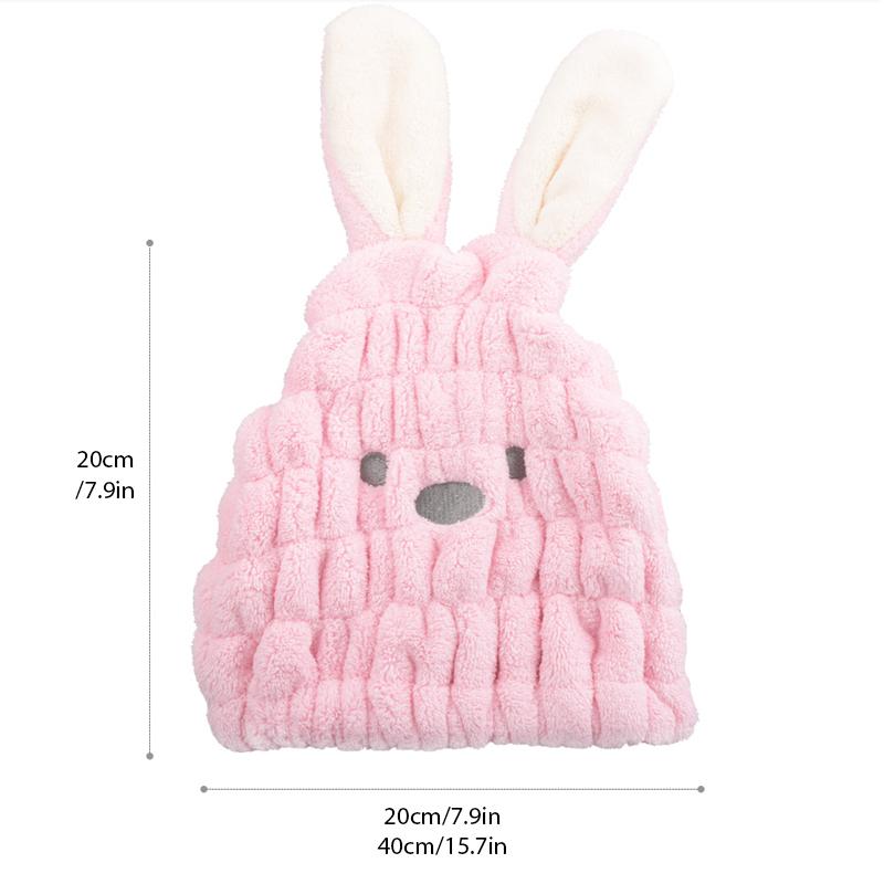 Super absorbent rabbit ear dry hair cap