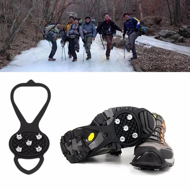 10 teeth crampons, non-slip shoe cover, 1 pair