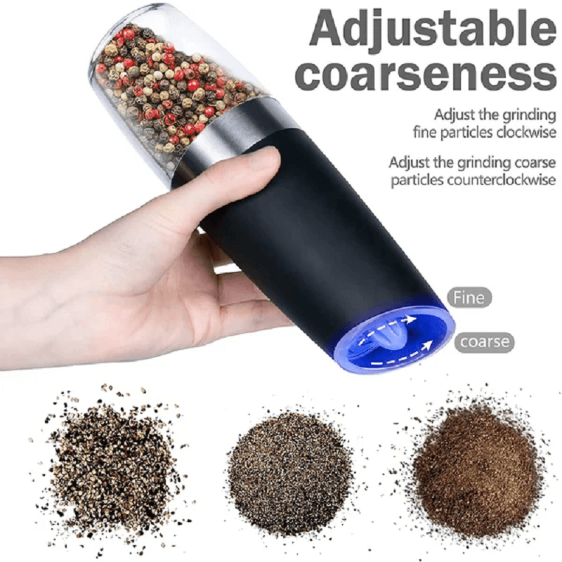 Automatic Electric Gravity Induction Salt and Pepper Grinder