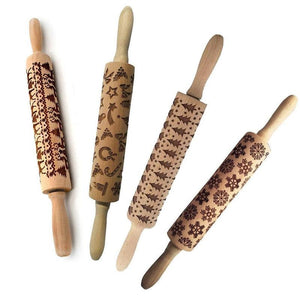 Amazing Christmas Embossing Rolling Pin