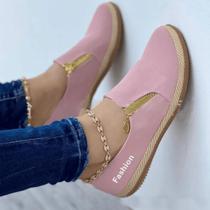 Women's Solid Color Zipper Casual Shoes