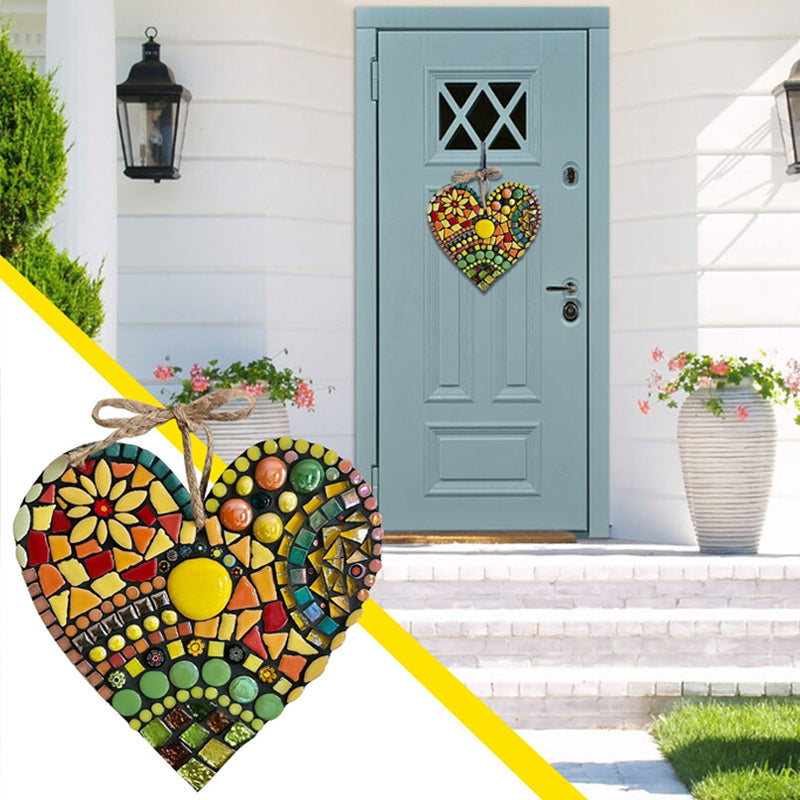 Large Garden Mosaic Heart Decoration