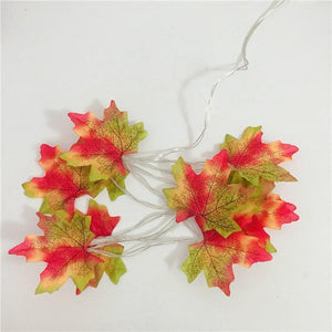 Thanksgiving Décor Fall Maple Leaf String Lights