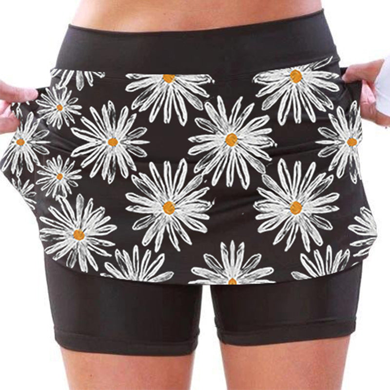 Women's Daisy Print Mid-rise Sweatpants