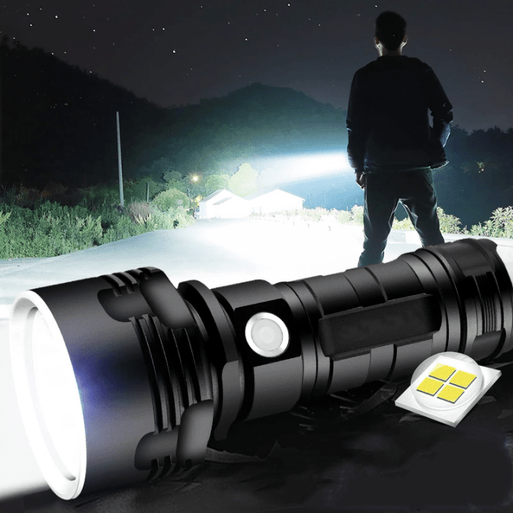 30000-5000 Lumen High Power LED Waterproof Flash Light