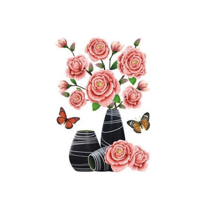 3D Vase Sticker